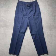 Vintage 80s Pendleton Virgin Wool Pants Woman's 28x28 See Measurements Blue