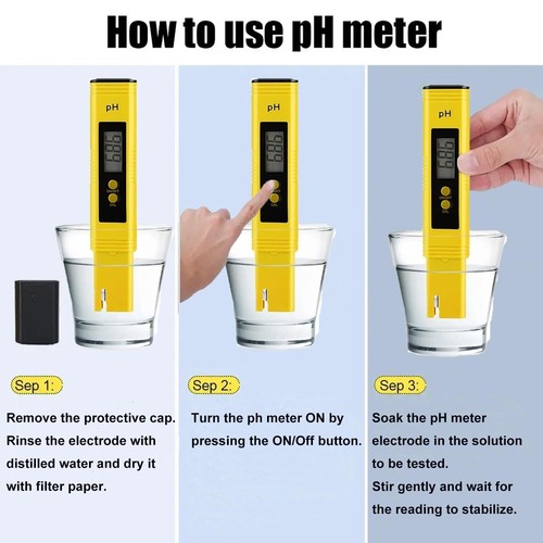 Digital Tester PH+TDS EC Wassertest Meter Messgerät Leitwertmessgerät 0~9990ppm. - Bild 3 von 6