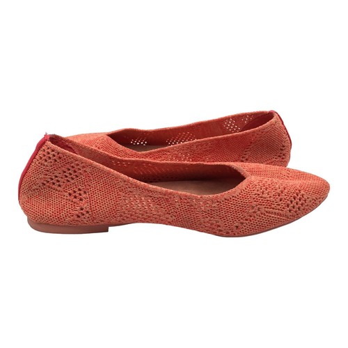 Zapatos planos para mujer Sketchers rosa coral 7 refrigerados por aire espuma viscoelástica punta puntiaguda - Imagen 3 de 7