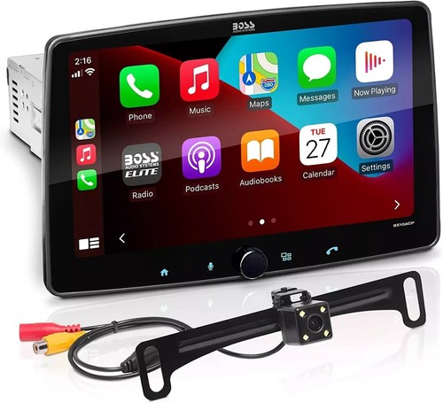 Boss BECPA10W 10.1" Multimedia Wireless Apple CarPlay & Android Auto w/ Camera