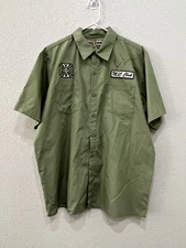 West Coast Choppers JESSE JAMES AUTOGRAPHED Work Wear Button Shirt Hand Signed