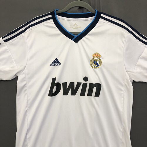 Adidas Real Madrid Jersey BWIN 2012 Mens Large White Climacool Soccer Futbol - Picture 2 of 16