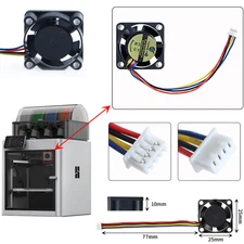 Extruder Hot End Cooling Fan 2510MM 5V Dual Ball Brush-less Fan for Bambu Lab X1