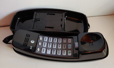 AT & T model 210 black telephone single line - missing phone number list part