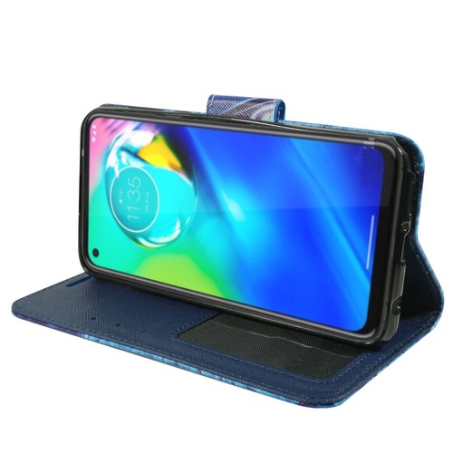 For Motorola Moto G Stylus 2020, PU Leather Wallet Phone Cover Flip Stand Strap - Picture 20 of 32