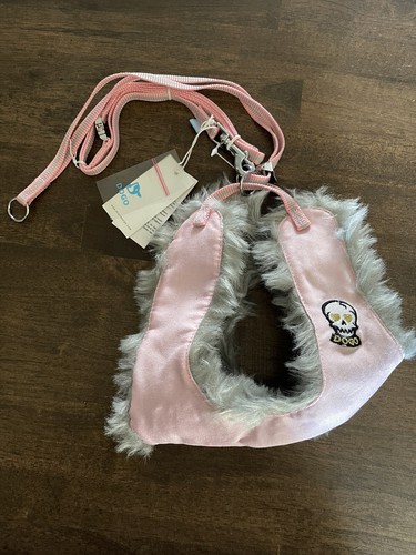 Dogo Easy go Dog harness and matching leash, Pink bomber jacket style Sz L Lined - Picture 7 of 8