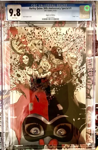 Harley Quinn 30th Anniversary  #1 Hughes 1:100 FOIL EDITION CGC 9.8!