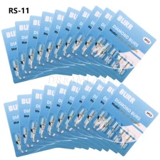 100 Dental Lab Diamond FG Burs Drill For High Speed Handpiece 1.6mm RS-11