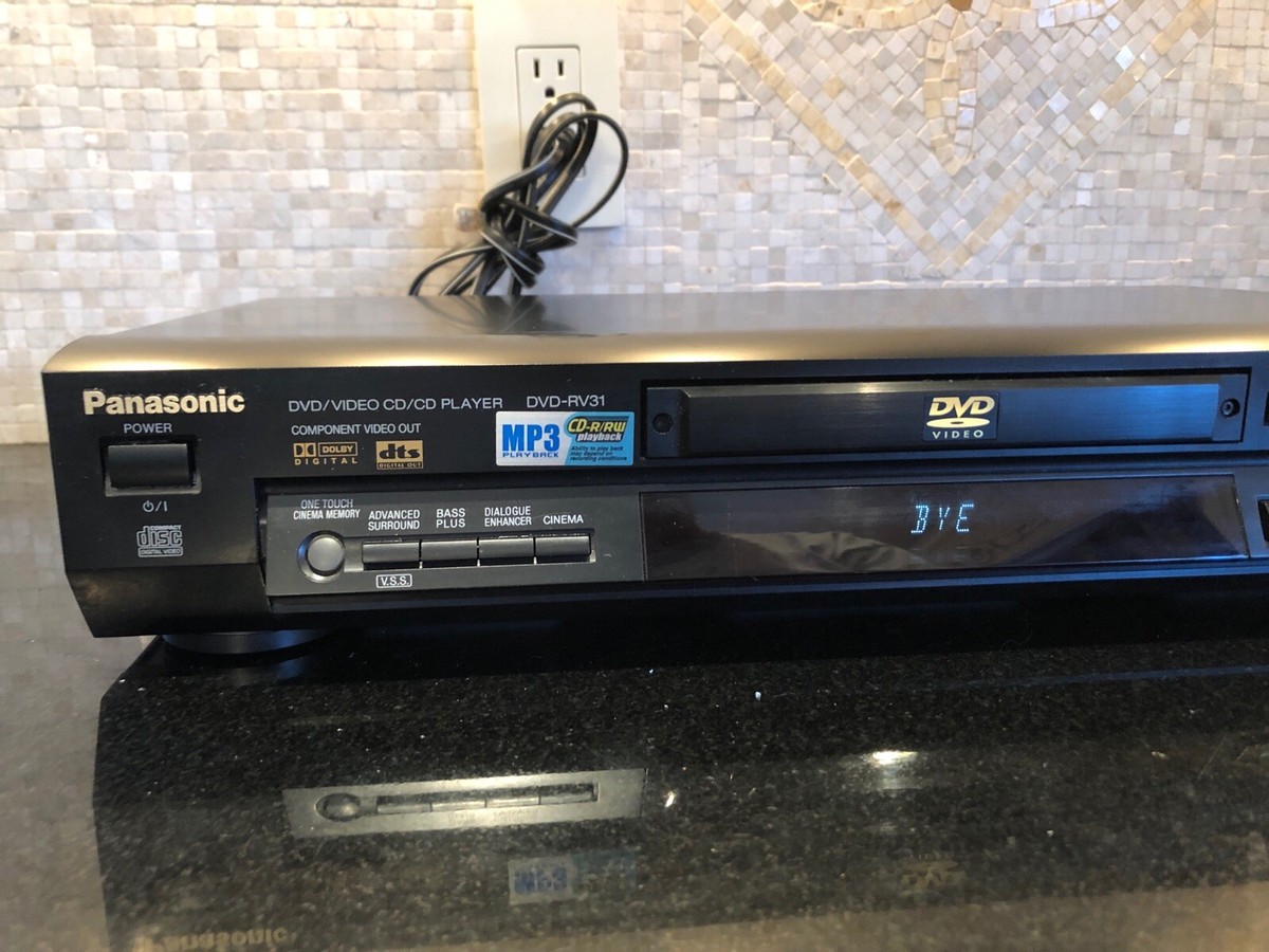 プレーヤー Panasonic DVD-RV31 Panasonic DVD-RV31 (Black) DVD/CD player at Crutchfield