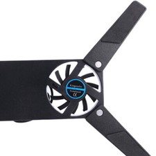 2 Fans Foldable Laptop Cooling Cooler Pad Stand USB Powered For Laptop Notebook