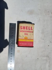 Old Original Shell Household Oil Tin