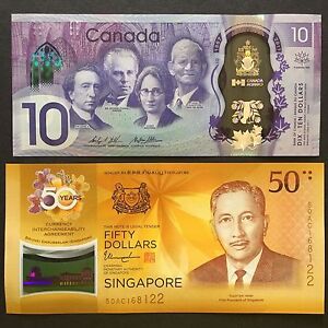 2017 SINGAPORE PORTRAIT 50 DOLLARS POLYMER P-62 UNC/> /> /> /> />50TH ANNIV CIA COMM