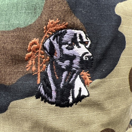 trucker hat baseball Cap Vintage Snapback Camo Hunting Labrador Bird Dog - Picture 2 of 9