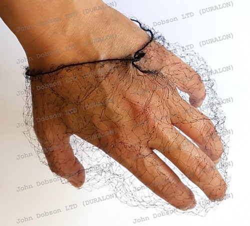 Nylon Invisible Hair Nets Sleeping Nets Fine Sheer Black Brown x 4 Nets in 2 bag - Picture 4 of 10