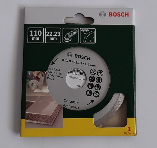 Disco de corte de diamantes Bosch Promoline 2607019471 para azulejos, diámetro 110 mm - Imagen 6 de 10