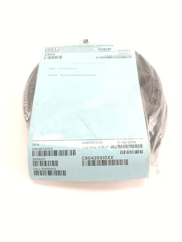 NEW SCHWEITZER ENGINEERING C804 A=30m, B=10m 1MM PLASTIC OPTIC FIB C804#742516