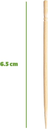 1500 pezzi stuzzicadenti in legno bambù legno denti rotondi a punto singolo stuzzicadenti - Foto 4 di 6
