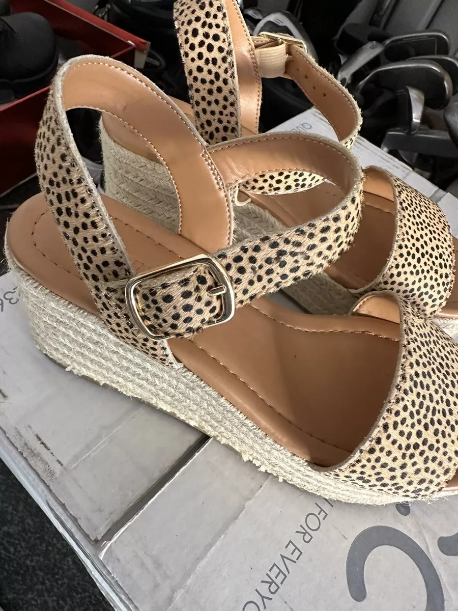 Animal print hotsell espadrilles sandals