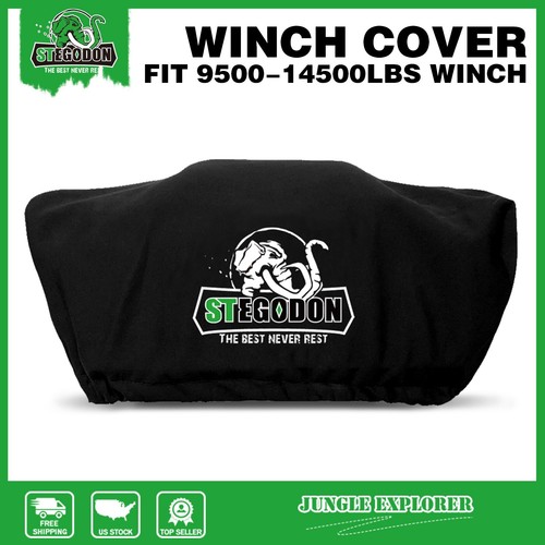 X-BULL Winch Cover Waterproof Soft Dust Neoprene Fits 9500lbs-14500lbs Universal - Picture 2 of 31