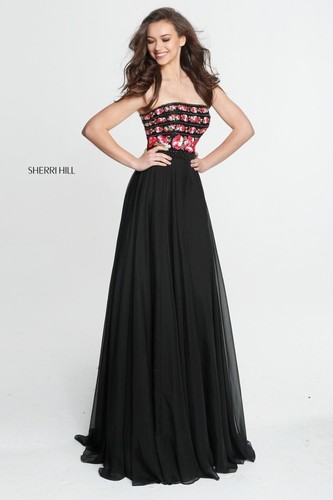 Sherri Hill 50984 schwarz Festzug Gala Kleid Dress Gr. 18 Neu mit Etikett Sale! - Bild 3 von 3