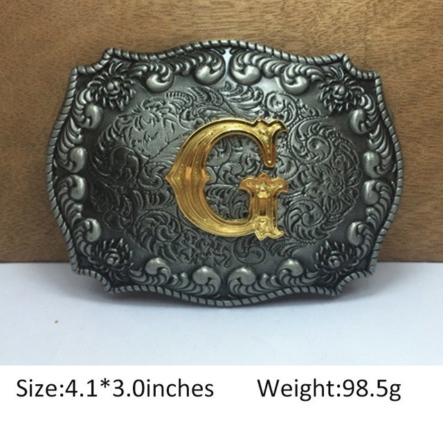 Lettering Initial Buckle Belt Buckle Initials 554 a B C D E F G H