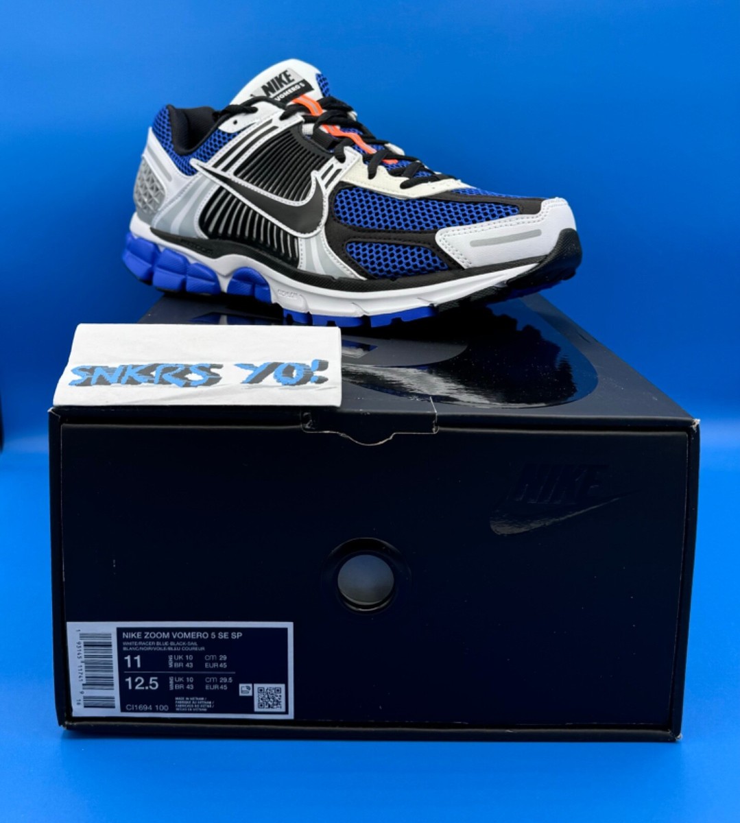 Nike Zoom Vomero 5 White Racer Blue Black 2024 (CI1694-100) Size