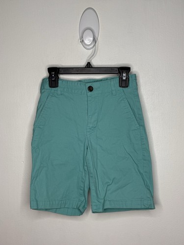 Old Navy Chino Shorts Boys Size 10 Green Khaki Adjustable Waist