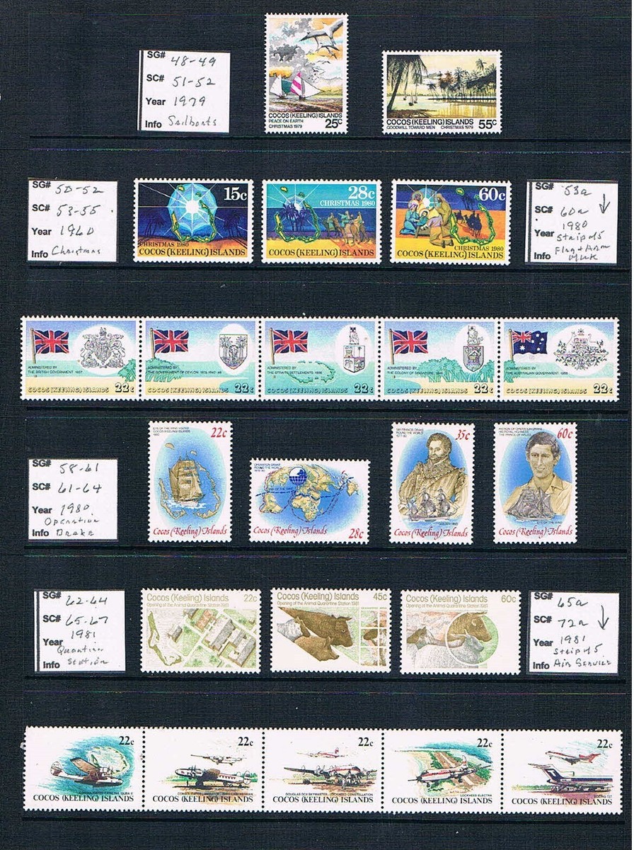 Cocos Is 1979-1982 - 11 Set 