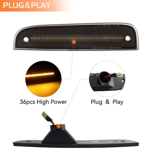Luces de señalización LED delanteras ahumadas para Jeep Cherokee 1997-2001 - Imagen 5 de 15