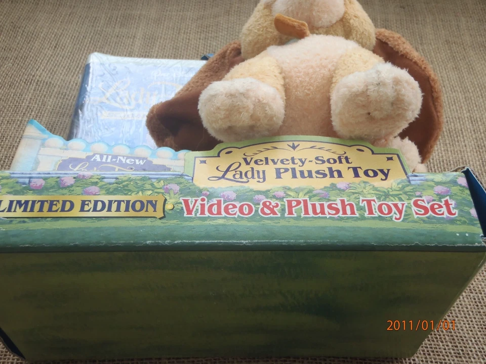 Lady And The Tramp II 2 Scamps Adventure VHS Limited Edition Lady Plush Toy Set - Image 3 of 4