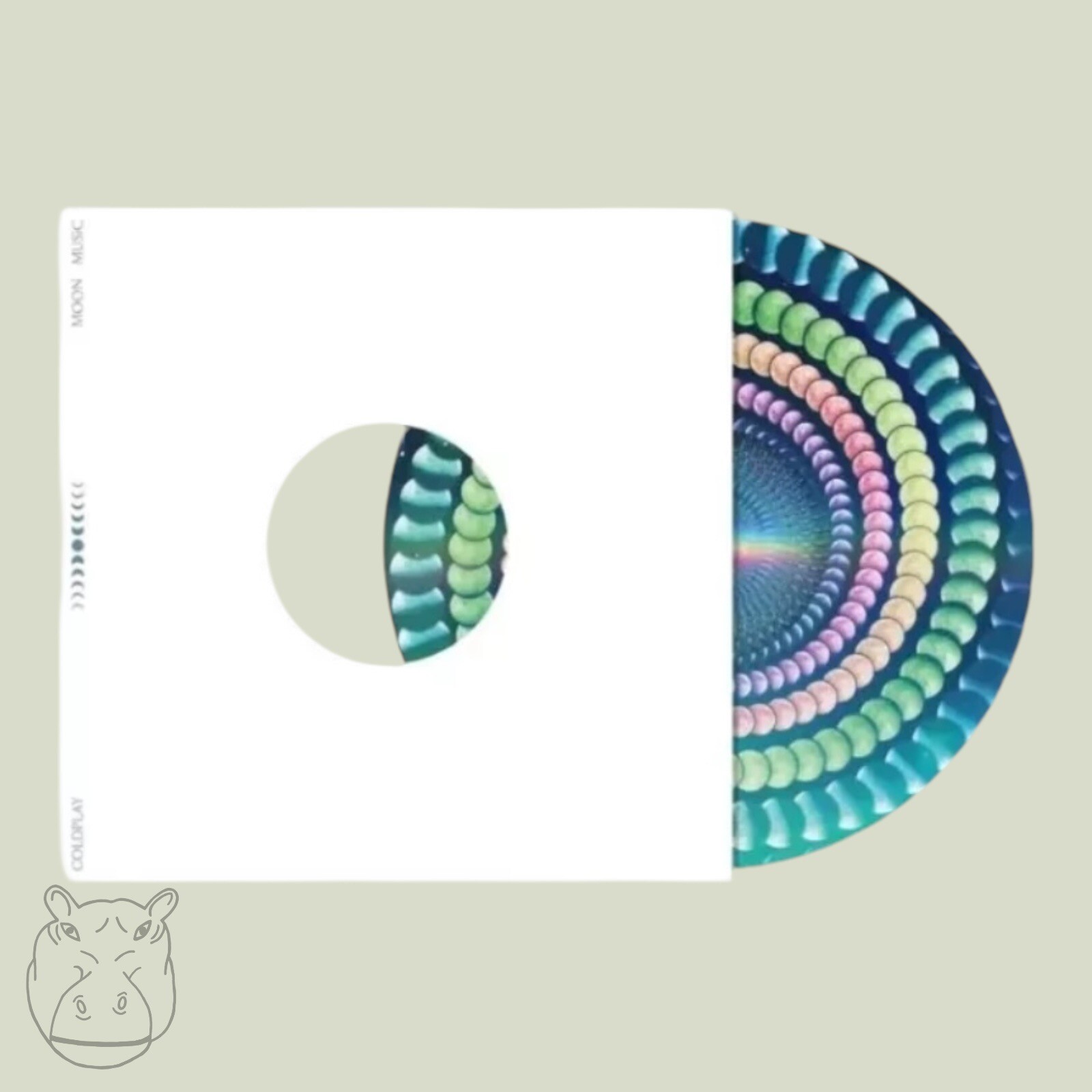 Coldplay Moon Music Zoetrope Vinyl Limited Edition /5000 - In Hand - Fast 📦