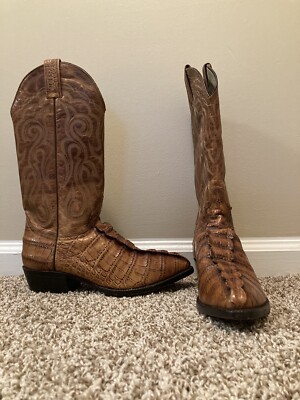 Vintage Durango Leather Cowboy Boots Size 7 1/2 Men s