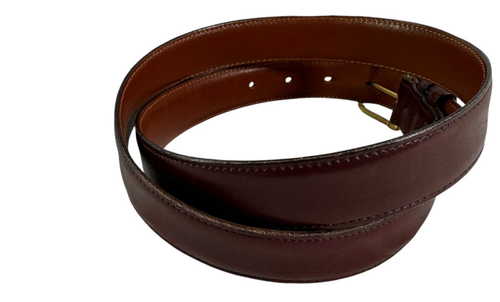 COACH 5600 Burgundy Leather Men's Belt Made In New York City USA 90/36 - Picture 3 of 10