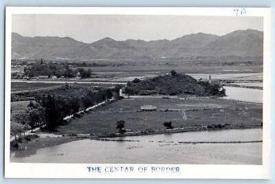 Hong Kong China Postcard RPPC Photo Fanling The Centar Of Border #3 c1910's