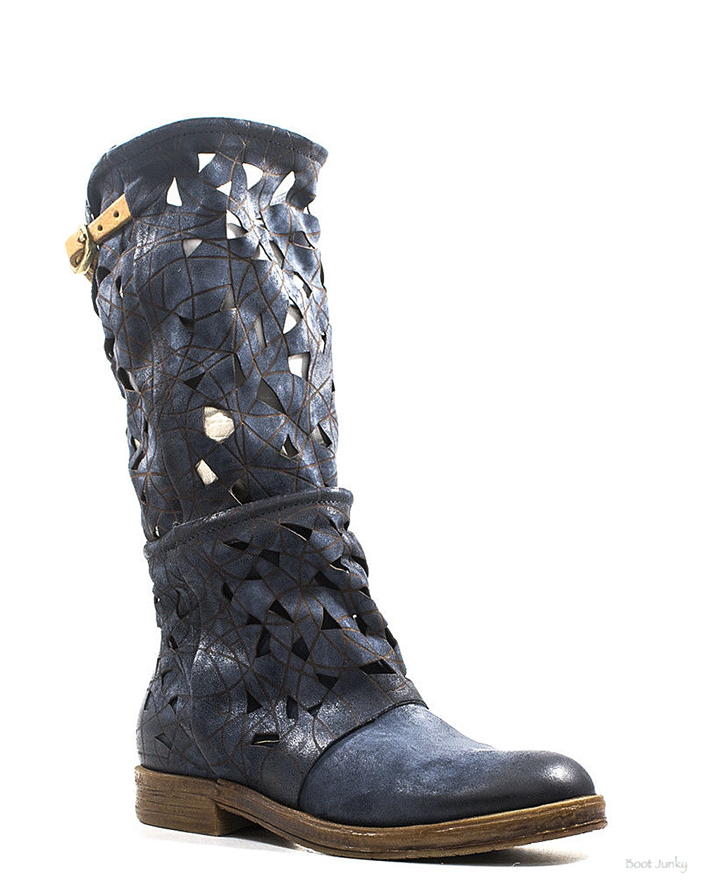 AS98 VIKTOR BLUE GEOMETRIC CUTOUT WOMEN'S BOOTS AS98 VIKTOR BLUE GEOMETRIC CUTOUT WOMEN'S BOOTS