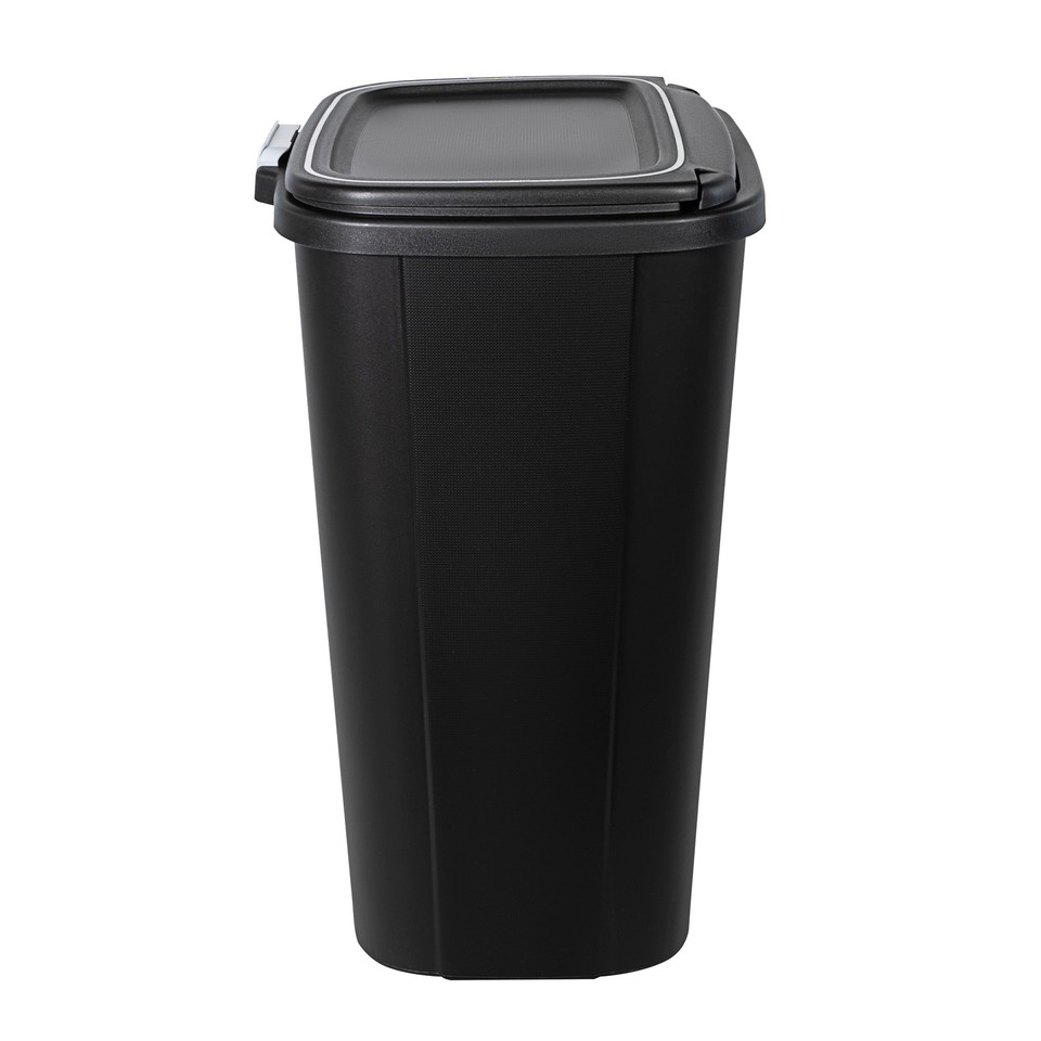 Hefty 13 Gallon Trash Can, Plastic Odor Block Touch Top Kitchen Trash