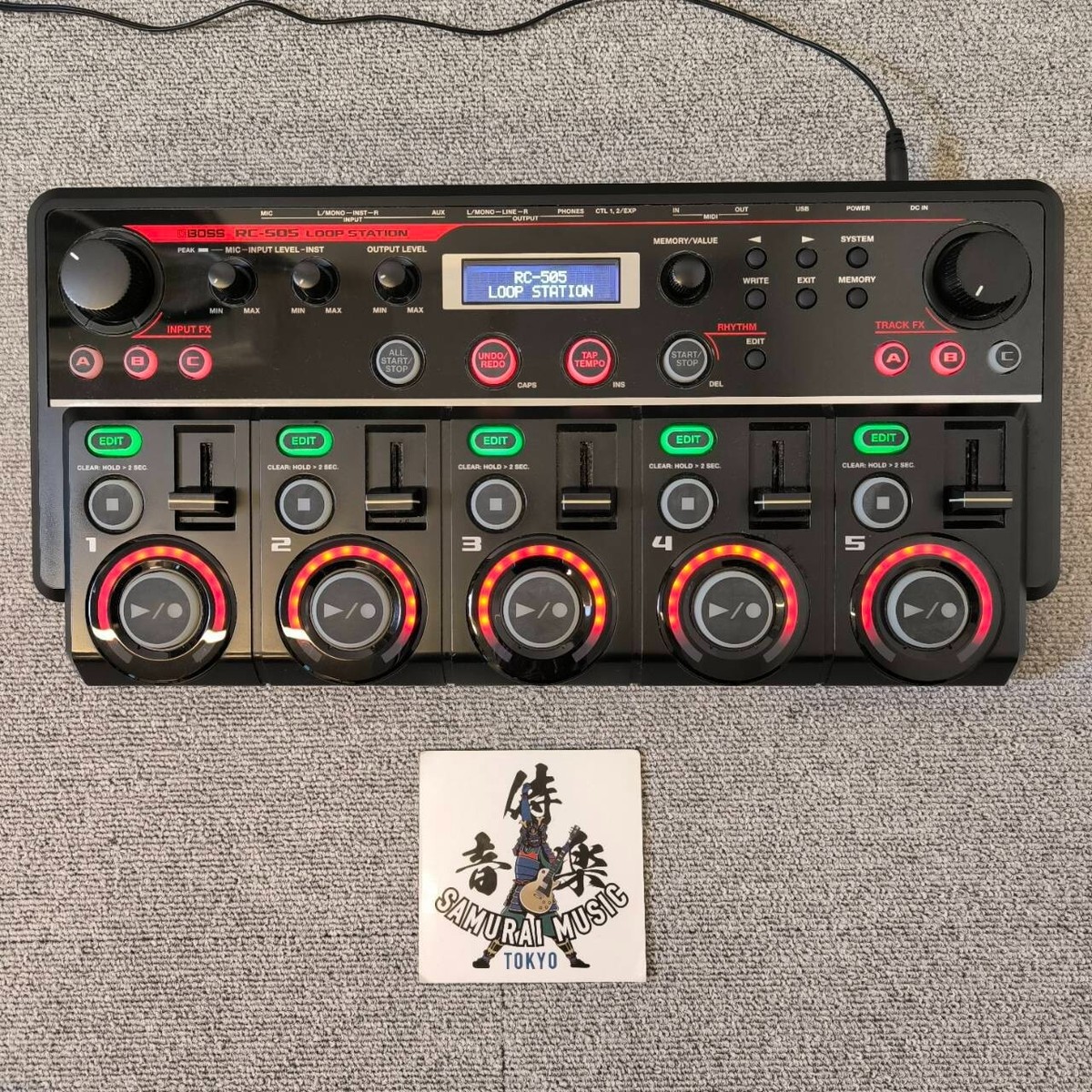 BOSS RC-505 Loop Station Looper Phrase Recorder used With AC 