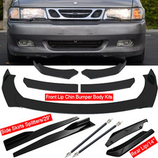 8pcs For 2001 Saab Viggen Black Front Bumper Lip Spoiler Splitter Side Skirts 8pcs For 2001 Saab Viggen Black Front Bumper Lip Spoiler Splitter Side Skirts