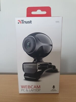 Trust Webcam - 0.3 Megapixel Black, USB 2.0 640 x 480 Video - Image 1 of 4