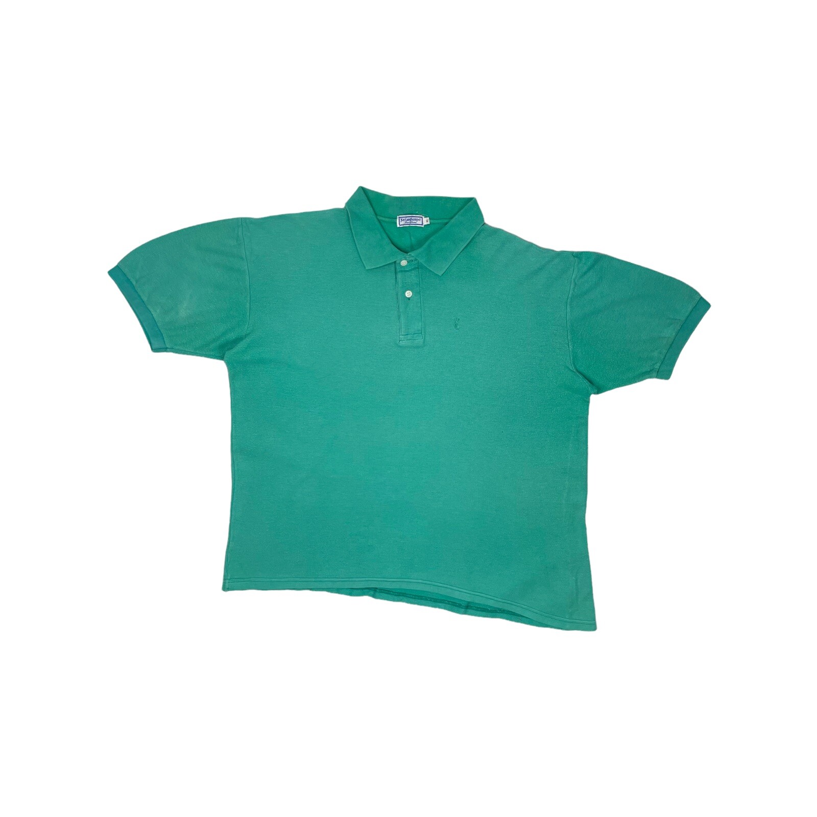 Polo vintage Yves Saint Laurent verde uomo XL