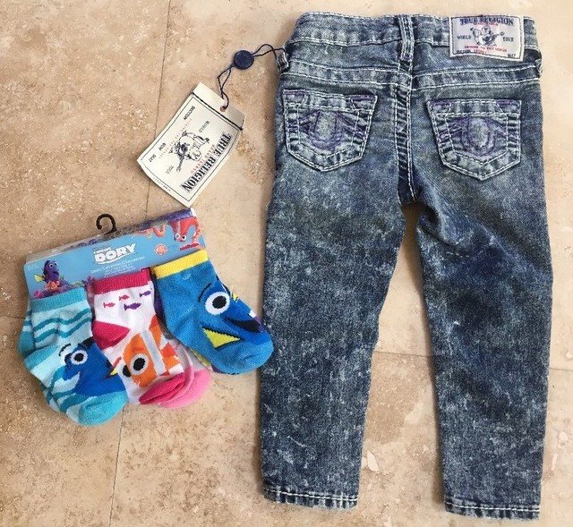 Nwt True Religion Toddler Girls 2t Fed Blue Acid Wash Skny Jeans Dory Sox 129 For Sale Online