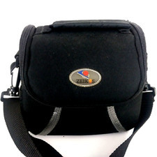 Zeikos Soft Medium Camera Case Bag Black Detachable Shoulder Strap Zip Pocket