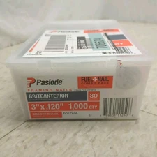 Paslode Framing Nails & Fuel Pack 3"X .120 Gauge Smooth Brite 1000 count 650524
