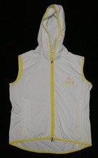 Nike Golf women's white/light yellow Pine Creek full-zip hoodie vest Sz S (4-6)