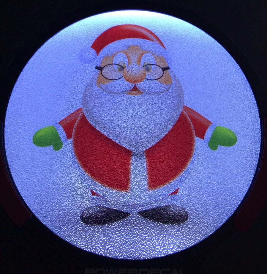 Calcomanía iluminada de Santa Foto 3 de 4