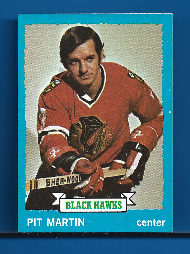 1973-1974 Topps Pit Martin Chicago Black Hawks #164 EX+