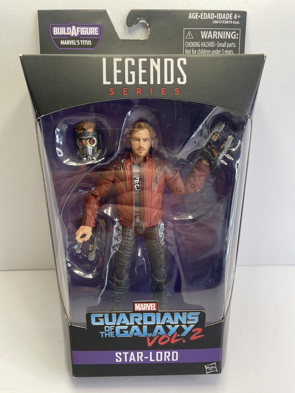 Marvel Legends Starlord Figure GOTG Guardians Of The Galaxy Vol 2 Titus BAF Wave