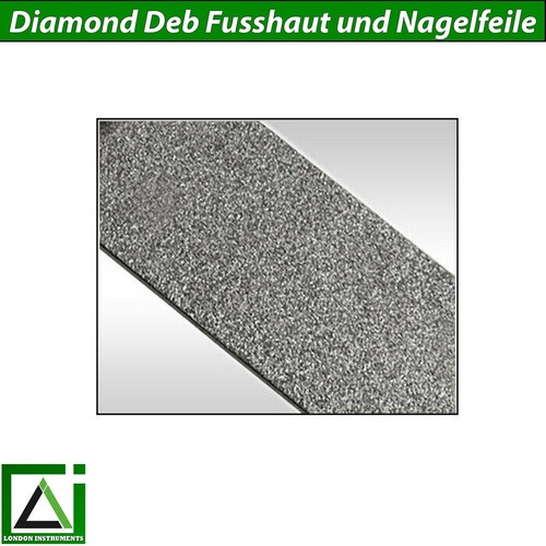 Diamond Deb Fusshaut und Nagelfeile Stahl Chiropody podiatrie Instrumente 3er - Picture 5 of 6