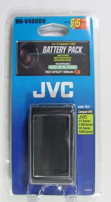 Genuine JVC OEM Battery Pack BN-V400BU 4000mAh 6V w/5.5 Hours Recording NIP