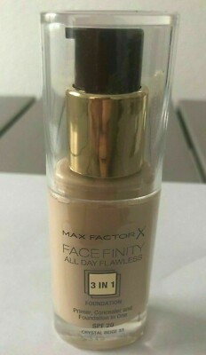 Max Factor Facefinity All Day Flawless 3 in 1 Foundation 30ml - Crystal Beige 33